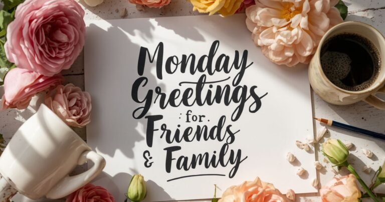 102+ Monday Greetings for Friends, Family, Work, and a Fresh Start