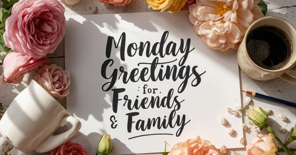 102+ Monday Greetings for Friends, Family, Work, and a Fresh Start