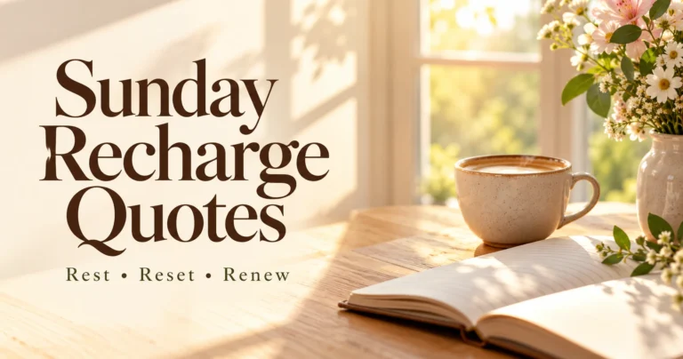 102+ Sunday Recharge Quotes for Rest, Reset, and Renewed Energy