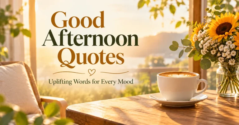121+ Good Afternoon Quotes to Brighten the Rest of the Day