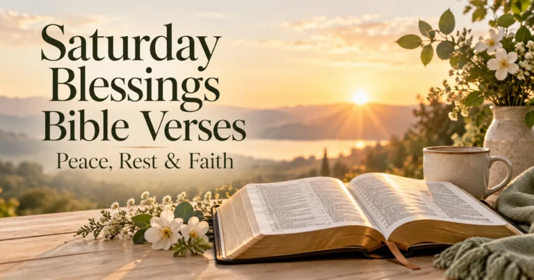 121+ Saturday Blessings Bible Verses with Prayers and Encouragement