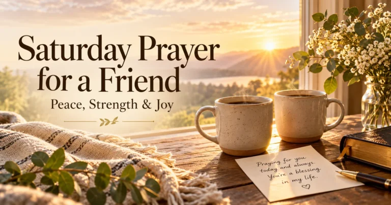 125+ Saturday Prayer for a Friend: Prayers for Peace, Strength, and Joy
