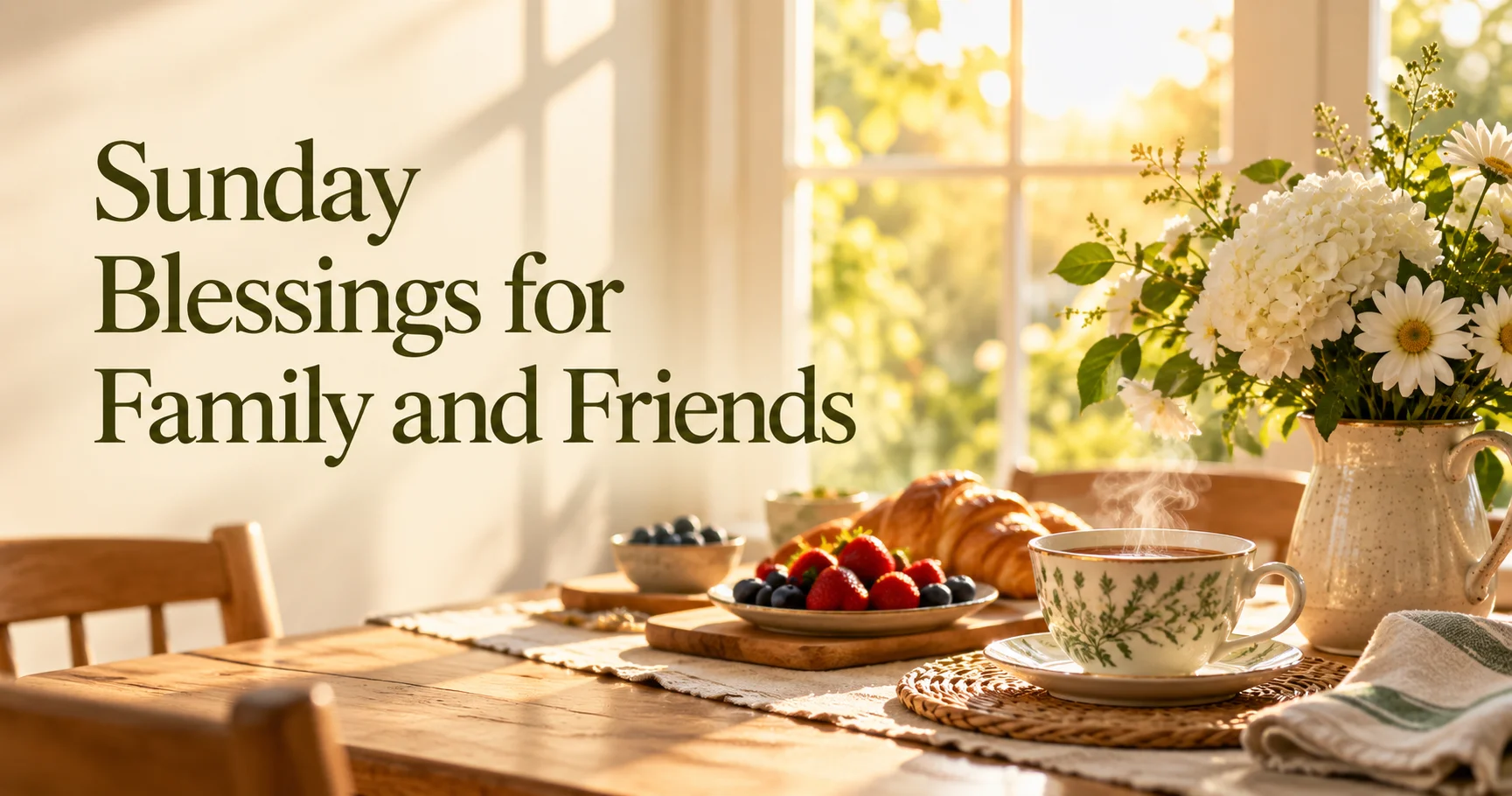 129+ Sunday Blessings for Family and Friends to Share with Love