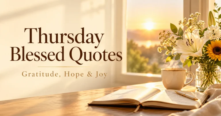 131+ Thursday Blessed Quotes for Gratitude, Hope, and Joy