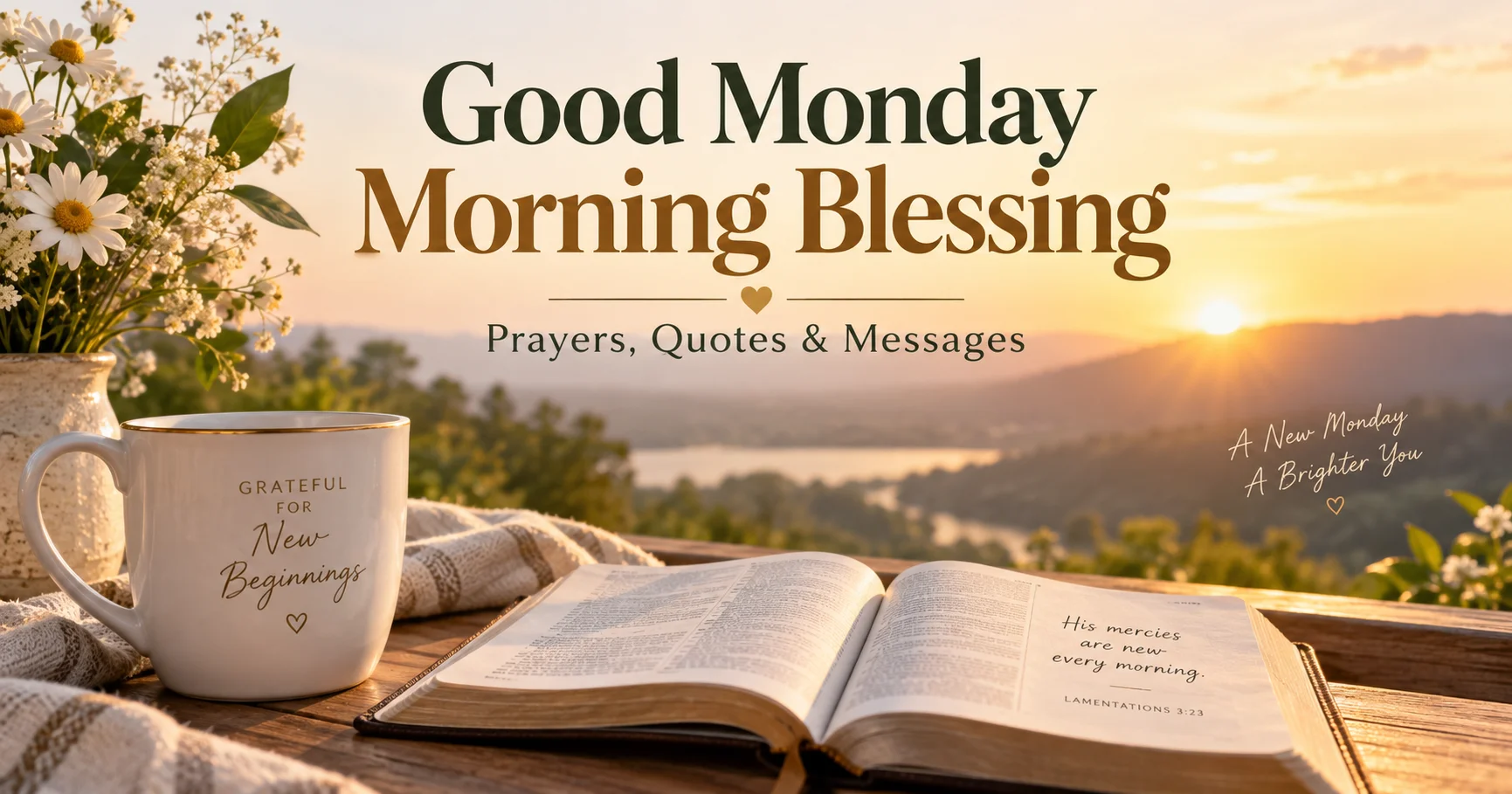 135+ Good Monday Morning Blessing for a Peaceful New Week