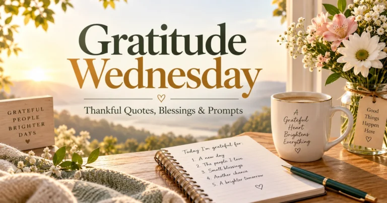135+ Gratitude Wednesday Quotes, Blessings, and Thankful Midweek Prompts