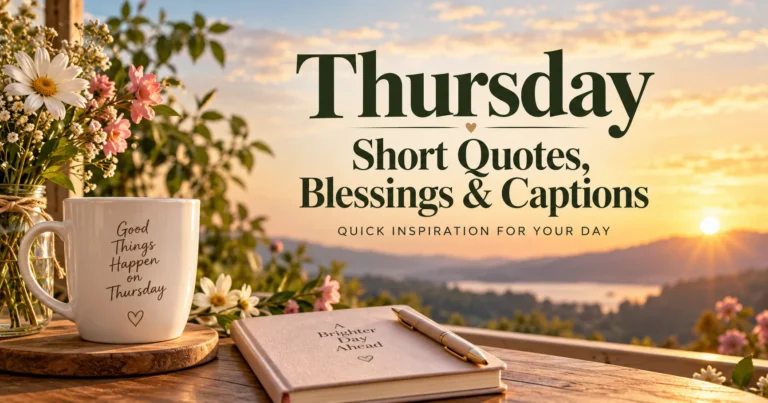 145+ Thursday Short Quotes and Blessings for Quick Inspiration
