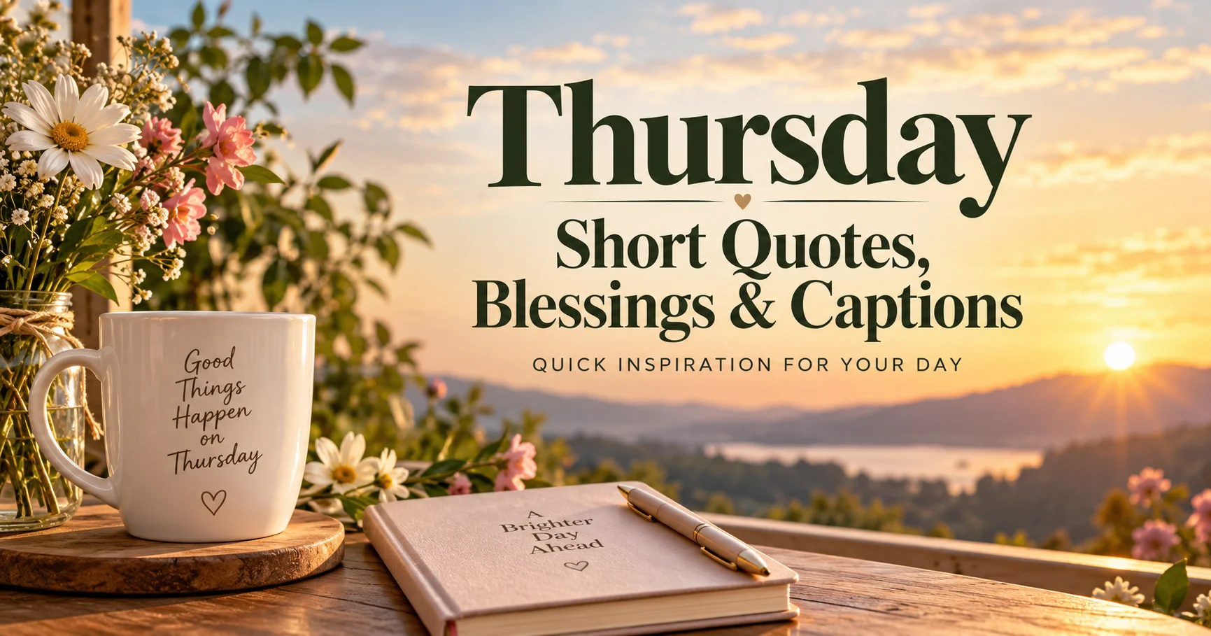 145+ Thursday Short Quotes and Blessings for Quick Inspiration