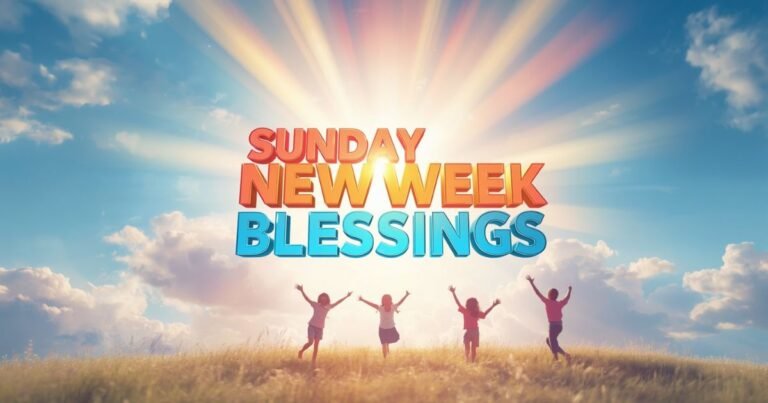 165+ Sunday New Week Blessings for a Peaceful, Hopeful Start