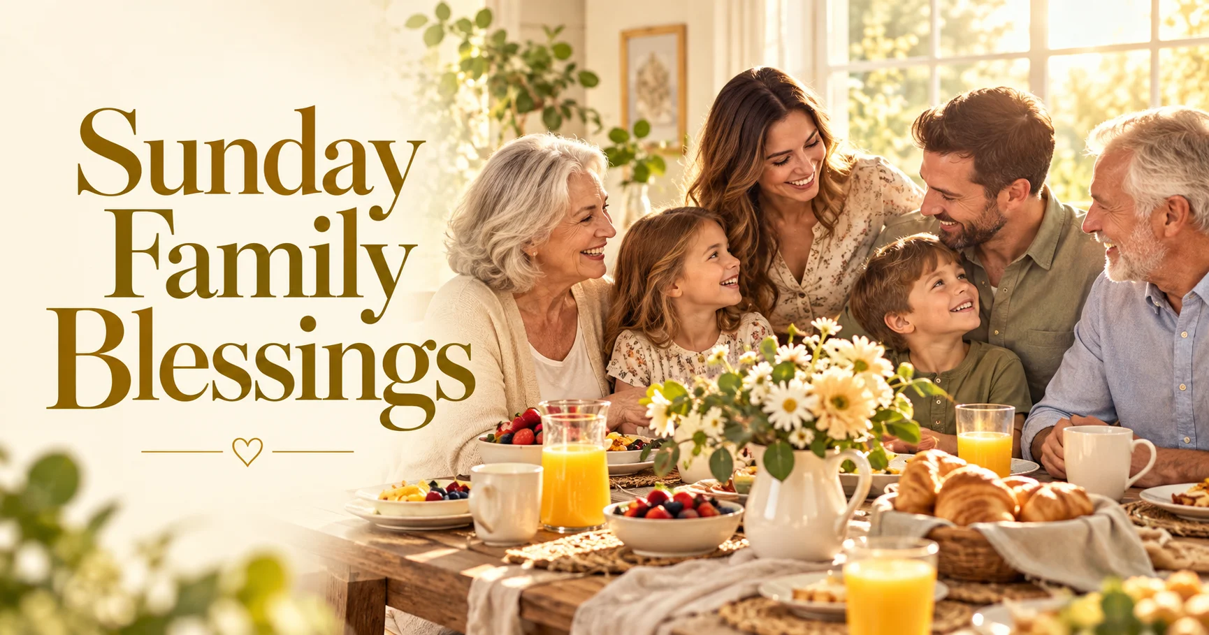 200+ Sunday Family Blessings Images, Messages, and Shareable Words