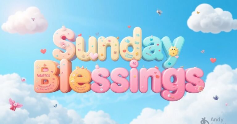 235+ Cute Sunday Blessings Images with Sweet Quotes, Wishes & Smiles