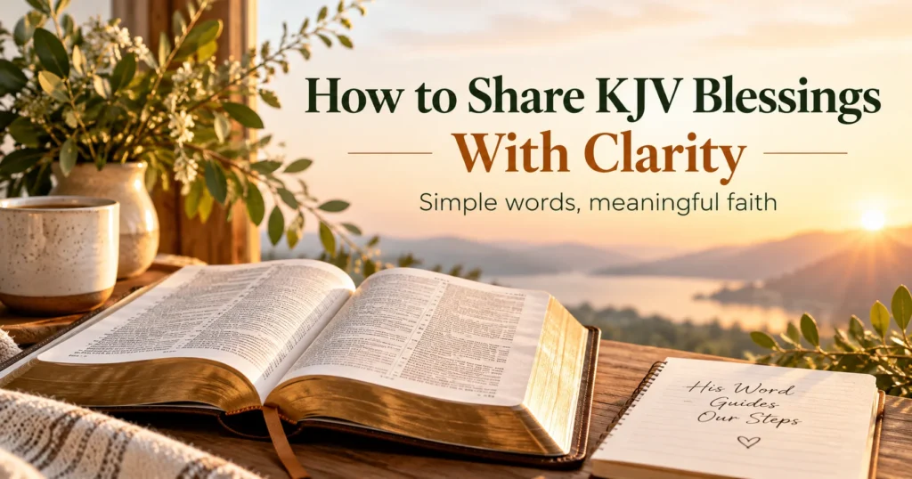 How to Share KJV Blessings With Clarity