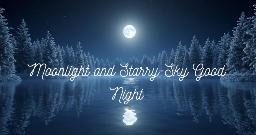 Moonlight and Starry-Sky Good Night Messages