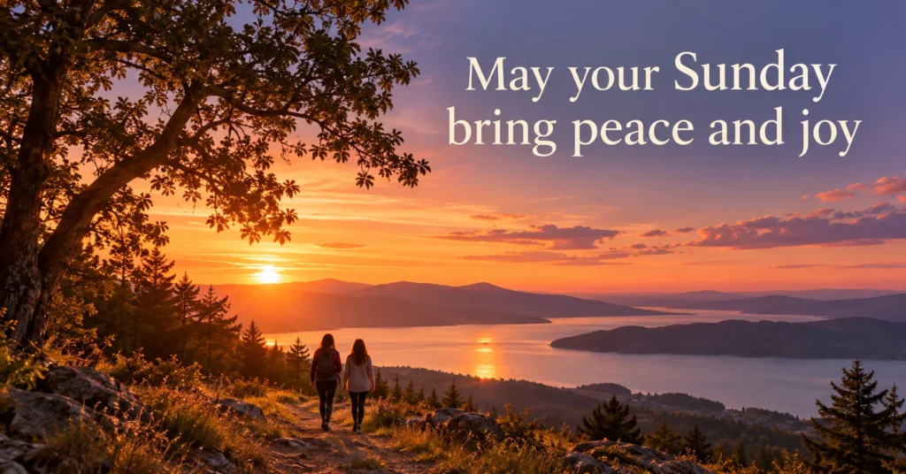 Peaceful Sunday Messages for Friends Near and Far