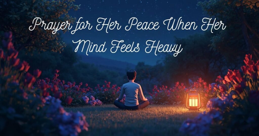 Prayer for Her Peace When Her Mind Feels Heavy