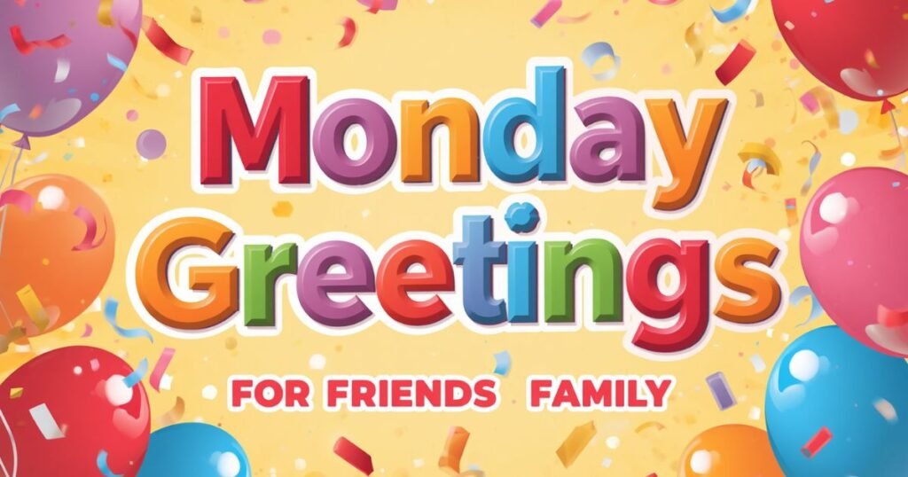 Short Monday Greetings for Texts and Group Chats