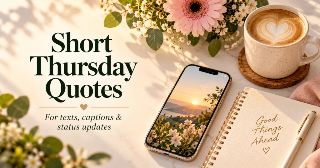 Short Thursday Quotes for Texts and Status Updates