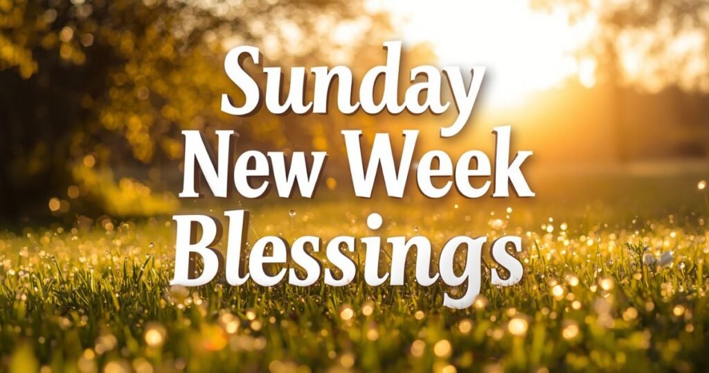 Sunday Morning Words for a Fresh Weekly Reset