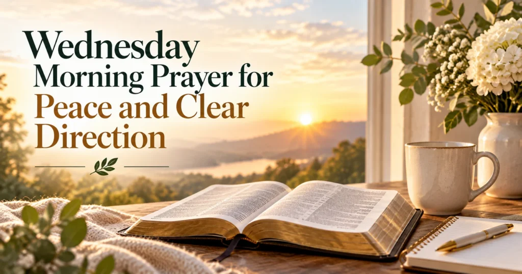 Wednesday Morning Prayer for Peace and Clear Direction