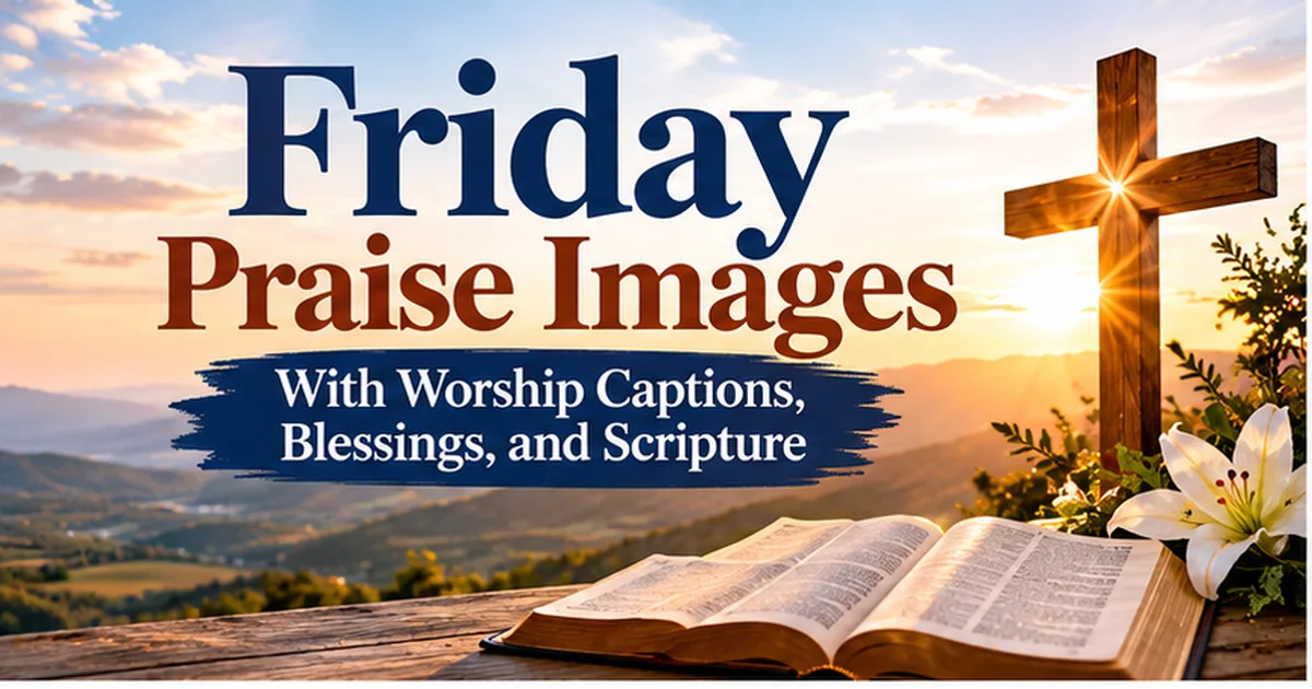 135+ Friday Praise Images with Worship Captions, Blessings, and Scripture