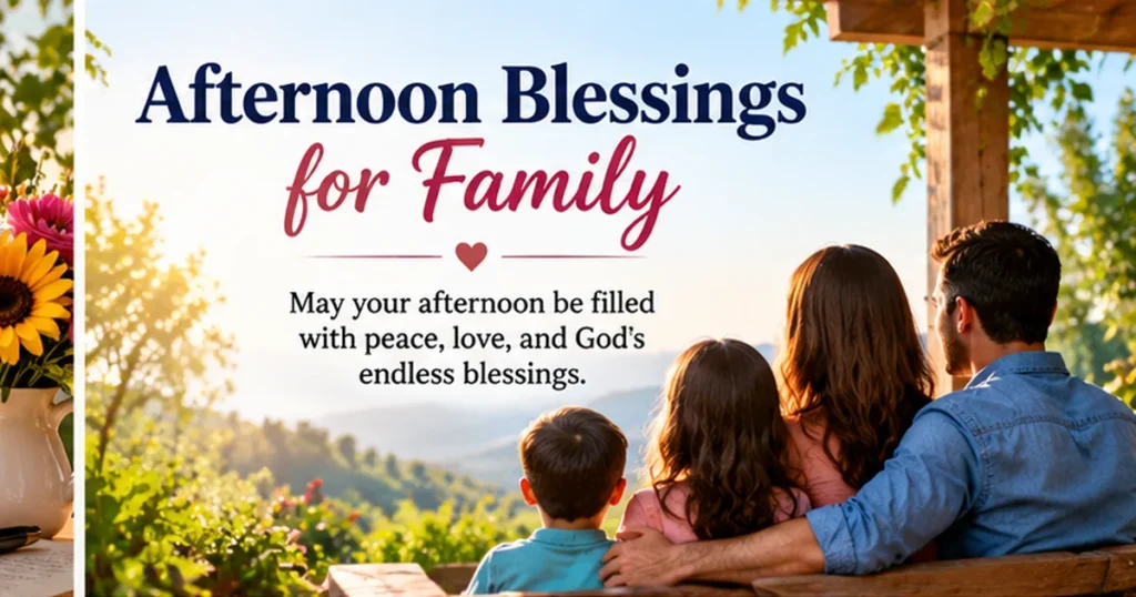 Afternoon blessings for family