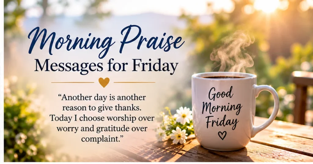 Friday Blessings to Pair With a Praise Graphic