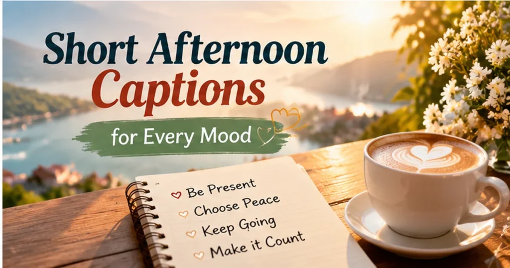 Short Afternoon Positive Quotes for Captions and Texts